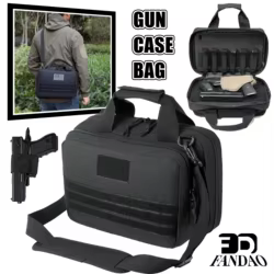 Estuche táctico universal para 1-2 armas con cremallera segura
