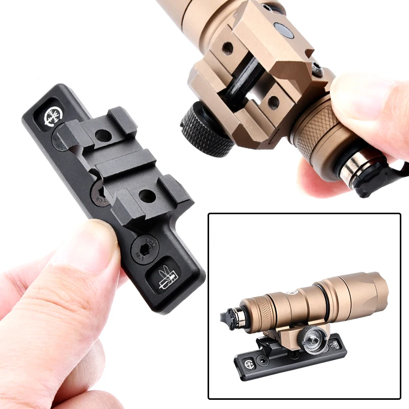 Soporte para linterna táctica WADSN Thorntail2 M600 M300 para riel Mlok Keymo CNC aleación de aluminio Metal Compatible con Surefir - imagen 3