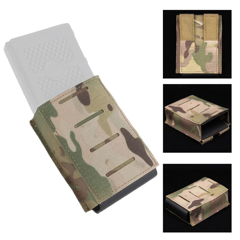 5.56 RIFLE MAGAZINE POUCH Superficie MOLEE cortada con láser Placa de retenedor de revistas incorporada