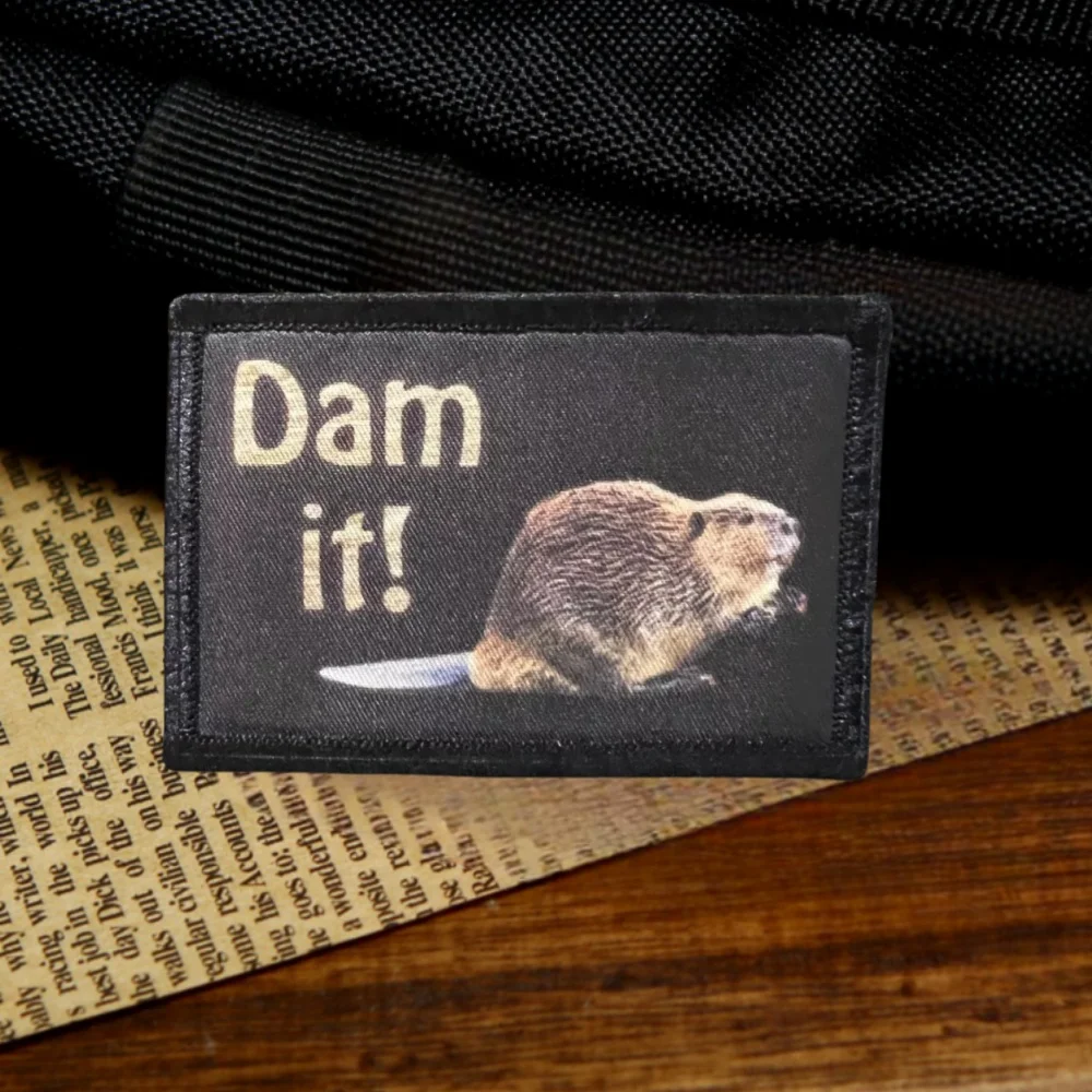 ¡Presa! Parche de insignia de moral de conejillo de indias, brazaletes militares tácticos, parches estampados, gancho y bucle, accesorios de mochila, pegatinas - imagen 3