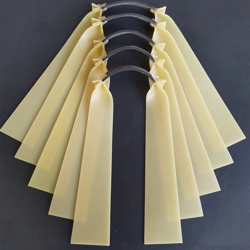 Tirachinas de caza de 0,6-2mm, potente banda de goma plana de alta elasticidad, catapulta para exteriores, accesorios de tiro profesional deportivo, 5 uds. - imagen 3
