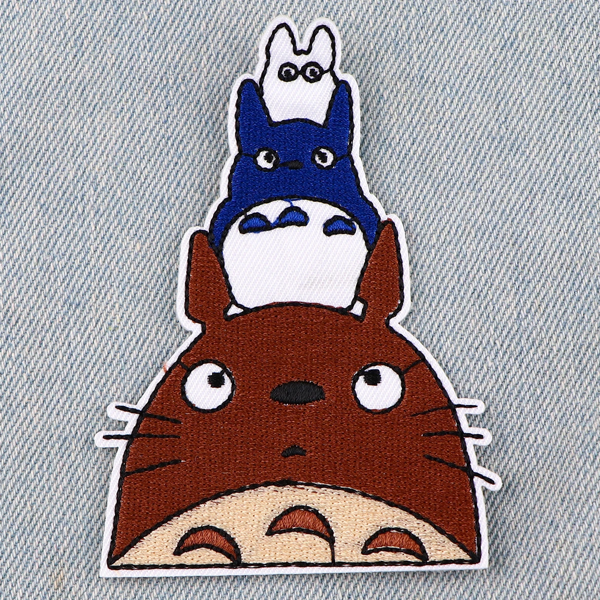 Parches bordados de gato de Anime para ropa, parches para ropa, dibujos animados DIY, parche para planchar en pegatinas para ropa - imagen 2