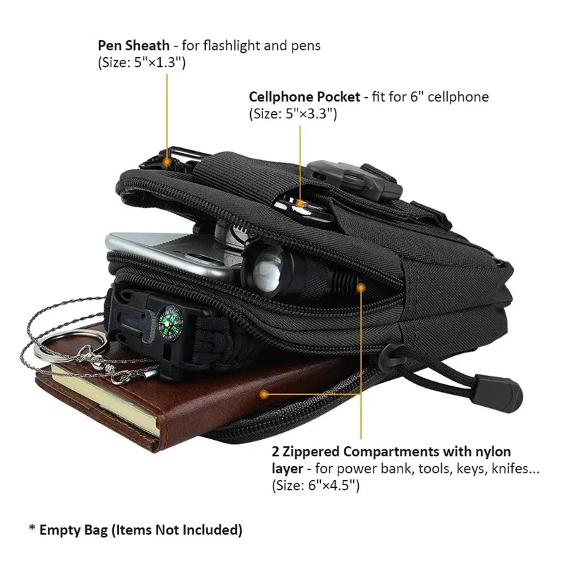 Bolsa de polaina para exteriores, riñonera deportiva multifuncional para motocicleta - imagen 5