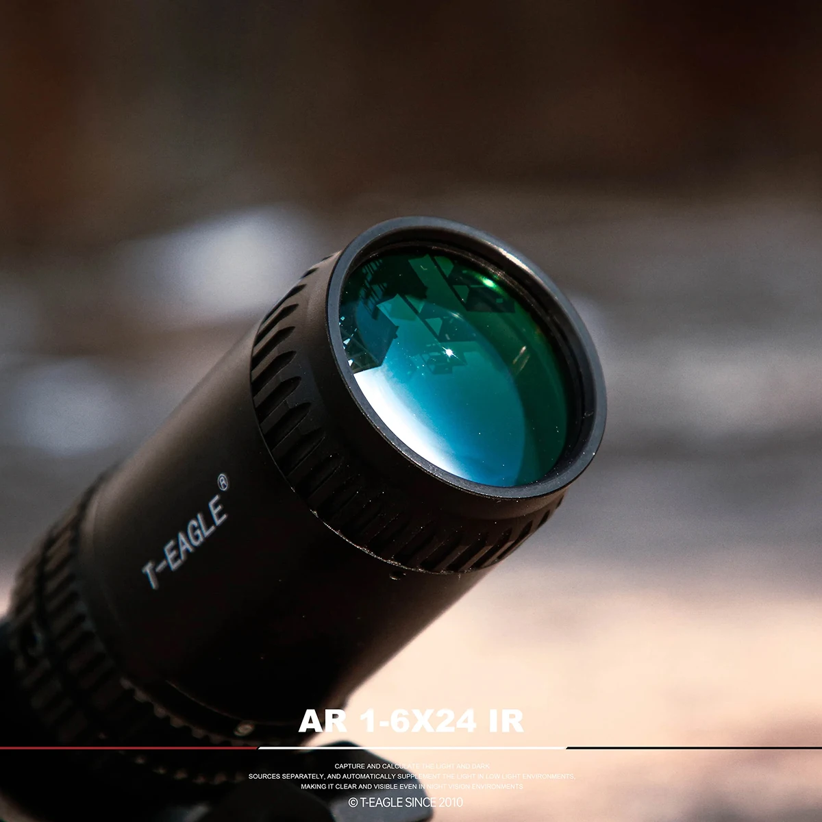 T-EAGLE AR1-6X24IR RifleScope táctico LPVO Airsoft óptica vista verde rojo iluminado caza Airsoft alcance 11mm/20mm montaje - imagen 3