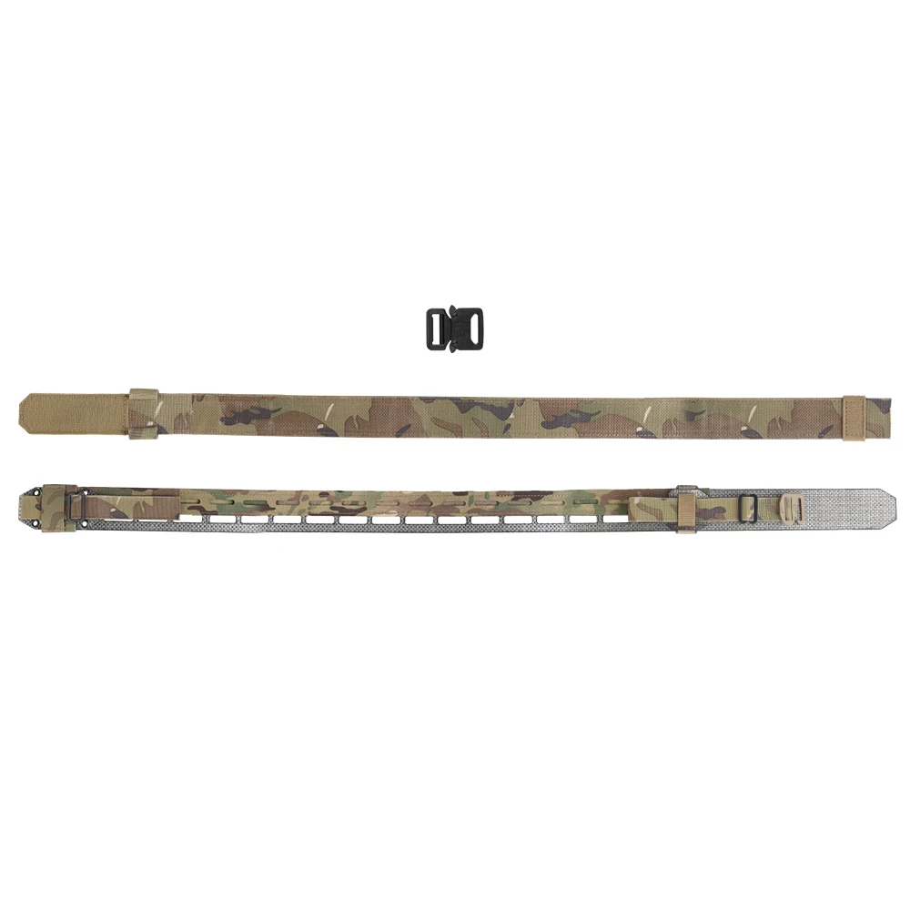 Cinturón táctico Molle 2 en 1, faja ligera para entrenamiento de caza, cinturón de batalla, hebilla de liberación rápida, equipo de correas de tiro Airsoft - imagen 3