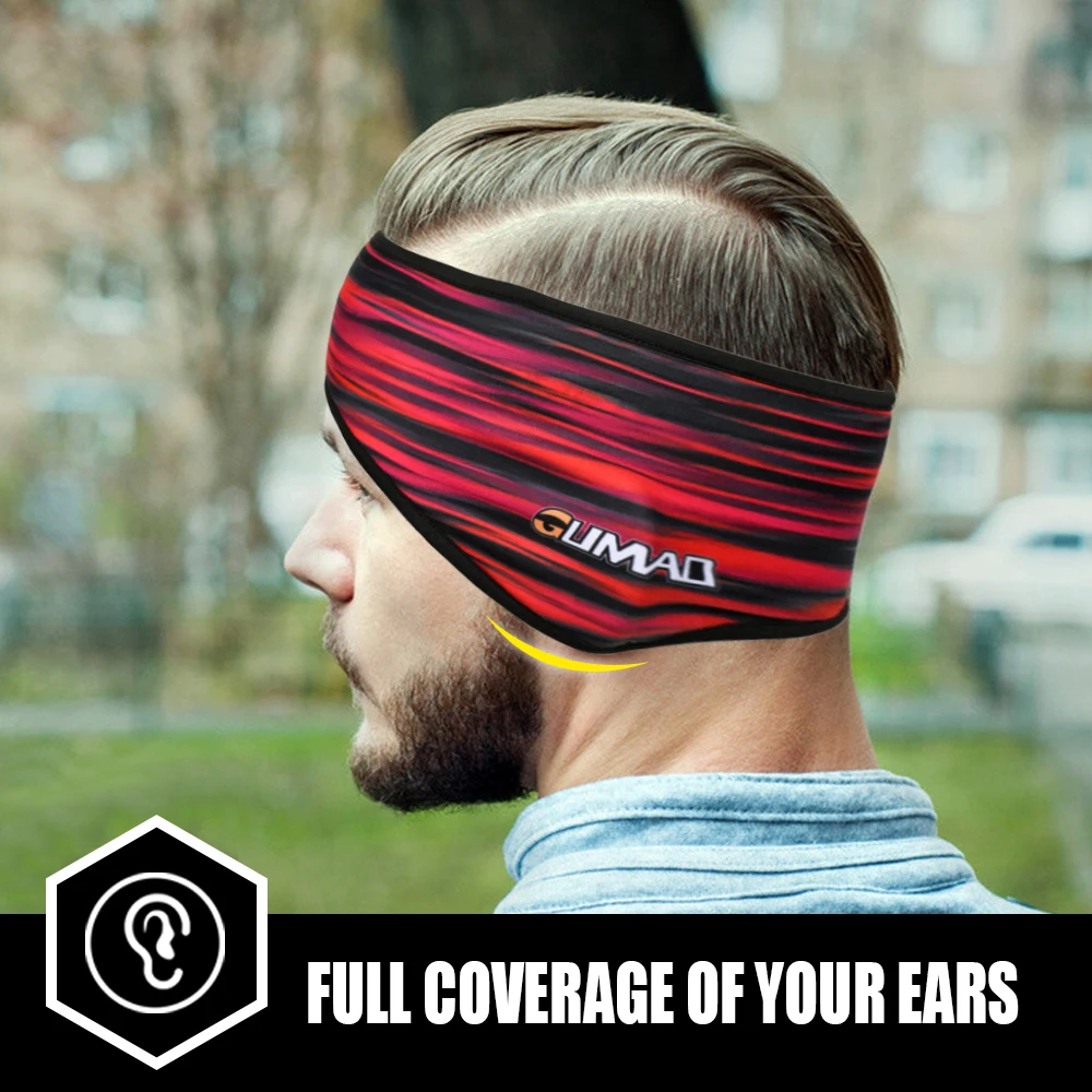 Banda de sudor deportiva más cálida para Yoga, Fitness, trote, ciclismo, bandas para la cabeza, orejetas antideslizantes, banda de seguridad, cinta para correr - imagen 5
