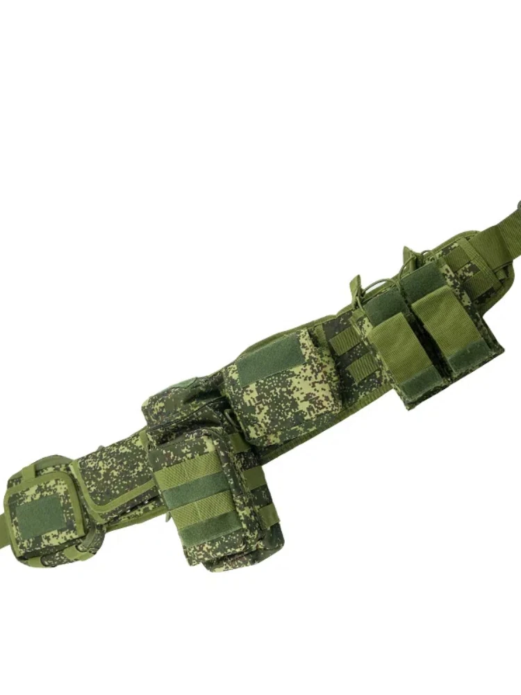 Conjunto de envoltura de cintura táctica de camuflaje al aire libre, cinturón de combinación de patrulla al aire libre multifuncional, paquete de accesorios Molle - imagen 4