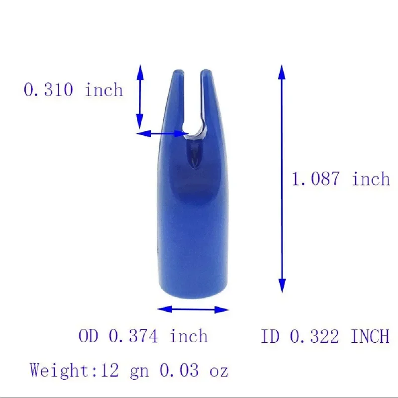 60 uds tiro con arco flecha Nock Nocks para ejes de flecha de bambú de madera de 8mm herramientas de bricolaje para práctica al aire libre tiro con arco Accesorios - imagen 3