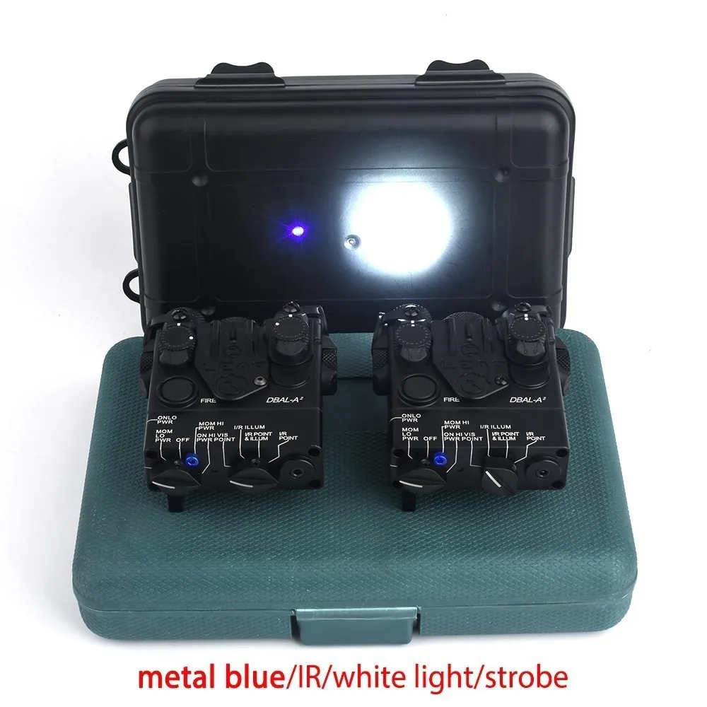 WADSN-DBAL-A2 táctico, mira de punto IR, rojo, verde, azul, Láser de puntería, M300, M300A, Mini arma de luz de explorador, accesorio de linterna Airsoft - imagen 5