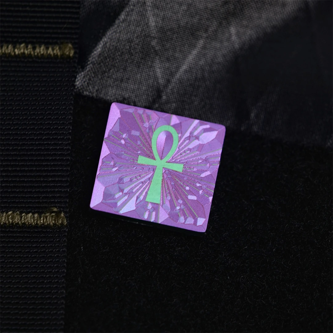 Parches de armadura de la serie egipcia antigua, insignia táctica de aleación de titanio con ganchos para ropa, mochila, decoración DIY - imagen 2