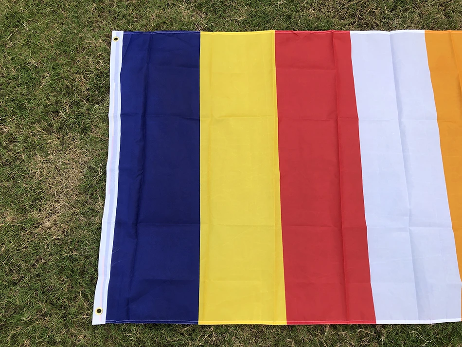 Bandera budista de poliéster para interior y exterior del hogar - imagen 3