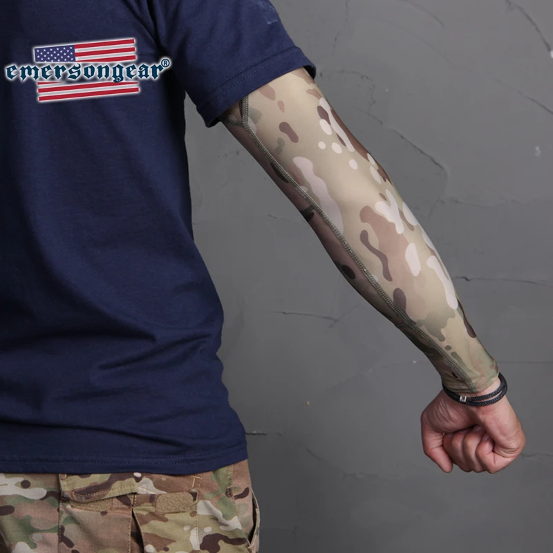 Emersongear-funda elástica para brazo, mangas para acampar, deportes al aire libre, calentador táctico para acampar, senderismo, caza, pesca - imagen 2