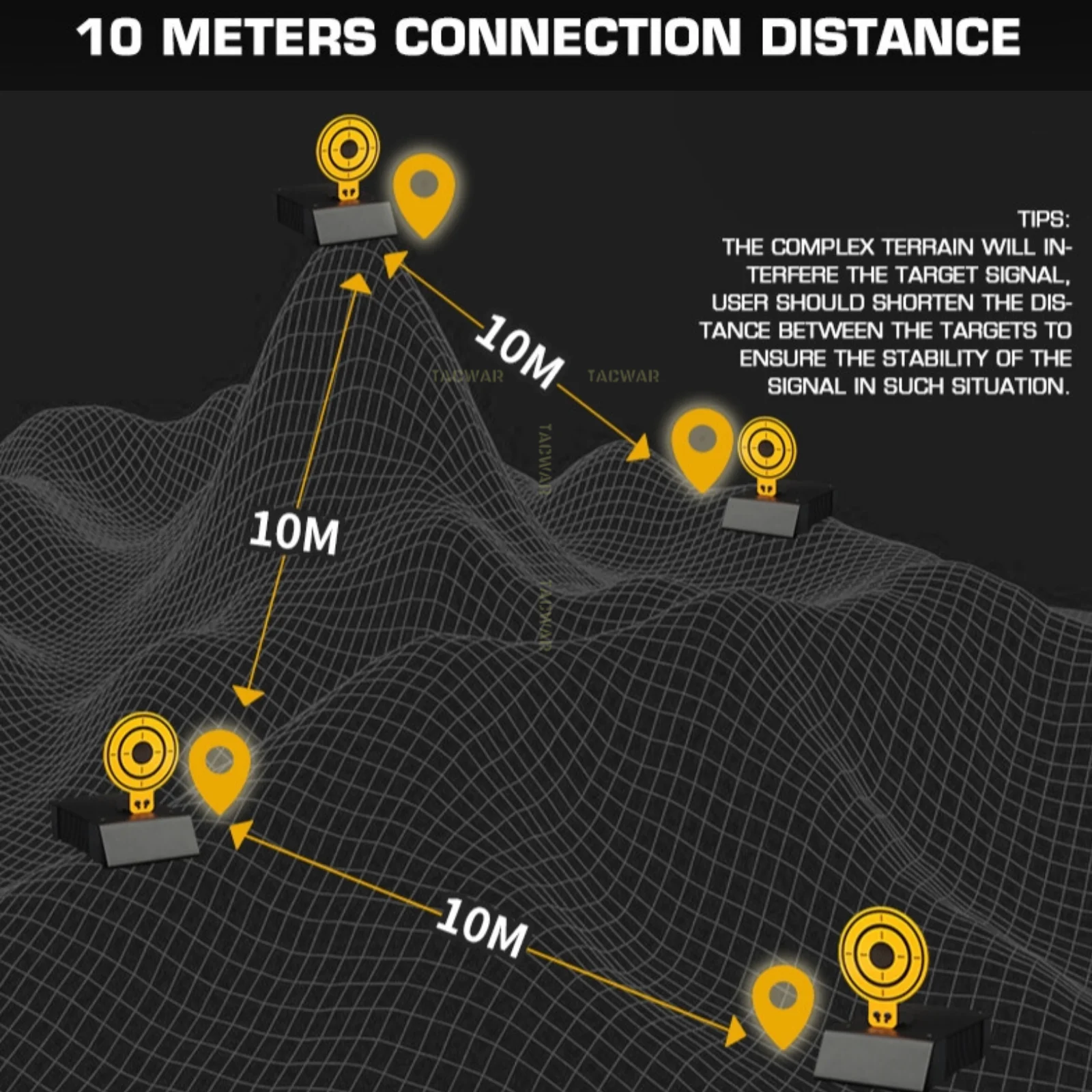 Objetivo recargable de entrenamiento de puntuación electrónica con datos de aplicación iluminación sincronizada conexión de 32 puntos Airsoft táctico - imagen 4