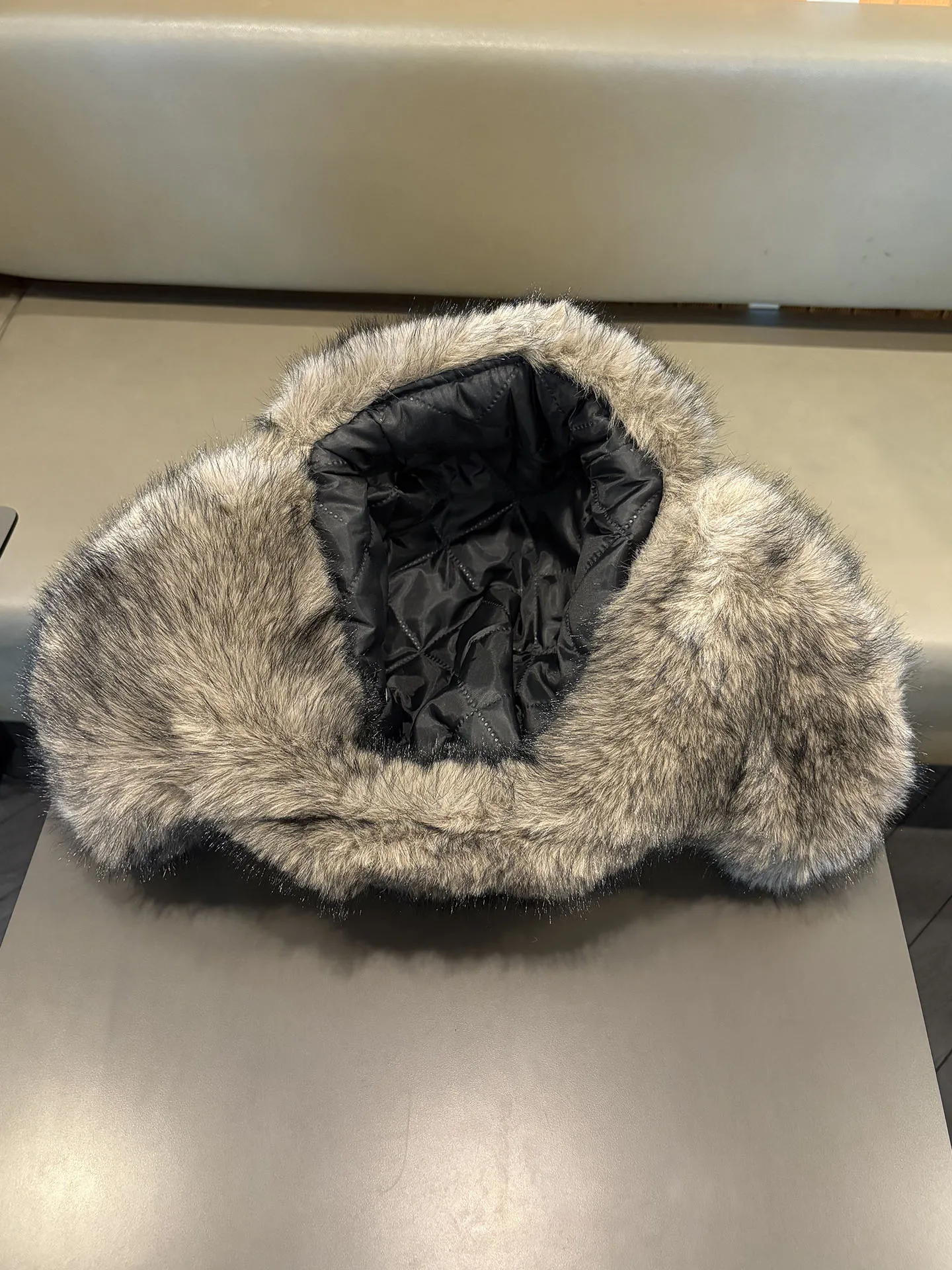 Gorro de felpa de cuerno de vaca: gorro grueso acolchado de invierno con protección para los oídos para calidez y aislamiento contra el frío. - imagen 2