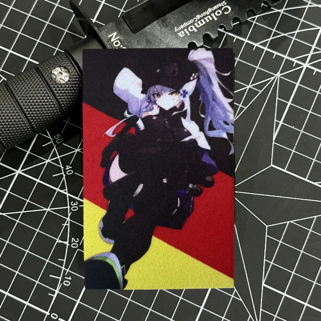 Parche de insignia de moral divertida HK416 de primera línea para niña, emblema militar, brazalete táctico, gancho impreso y bucle, pegatinas para mochila de ropa - imagen 3