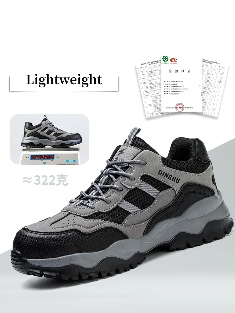 Zapatos de seguridad para el trabajo con aislamiento ligero de 6KV para hombres y mujeres, zapatillas de trabajo transpirables indestructibles antigolpes, botas de seguridad - imagen 5