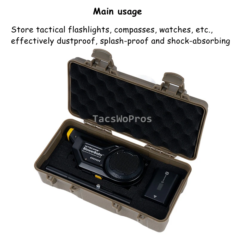 Caja de almacenamiento de equipo táctico, caja láser multifuncional para tiro Airsoft, caza, linterna médica EDC versátil, estuche rígido - imagen 4