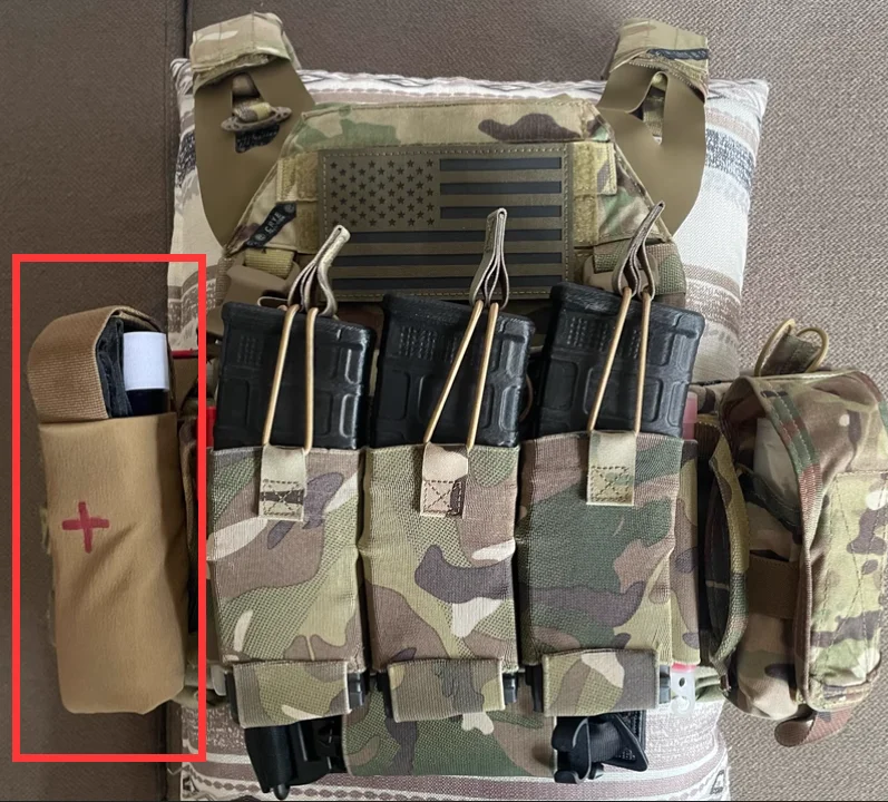 Torniquete táctico de acceso rápido TQS, torniquete de emergencia giratorio de combate de trauma de costura