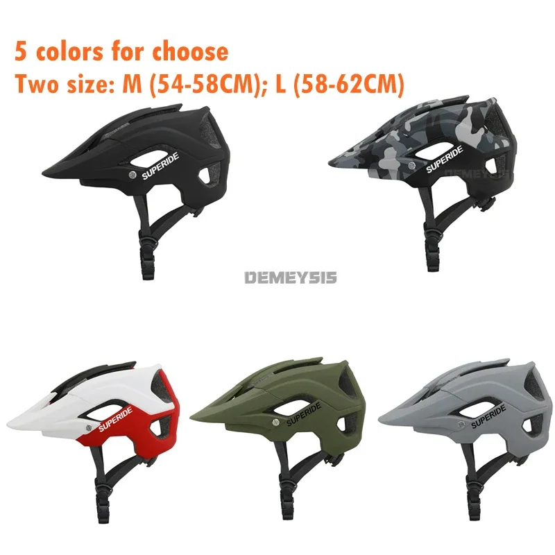 Casco de bicicleta moldeado integralmente para hombres y mujeres DH, cascos protectores para montar en bicicleta de montaña y carretera, casco de seguridad ultraligero para ciclismo - imagen 2