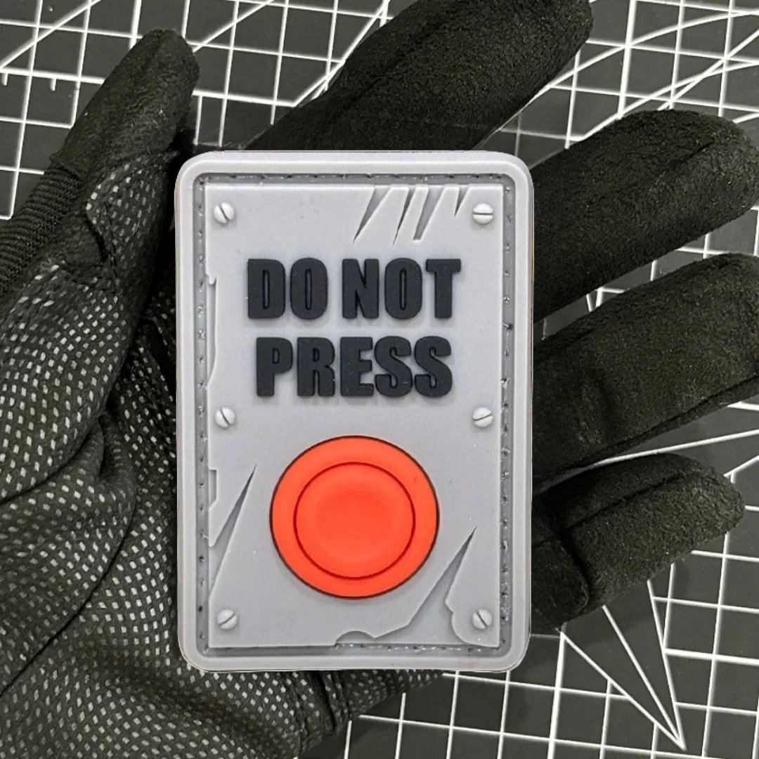 NO PRESS insignia de moral luminosa táctica parche militar parches de PVC 3D gancho y bucle brazalete ropa mochila pegatina - imagen 3