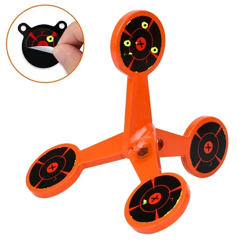 Alvo rodante de Metal para tiro con Pinball, juego de papel para tiro en varios lados, accesorios para lanzador neumático de tirachinas - imagen 4