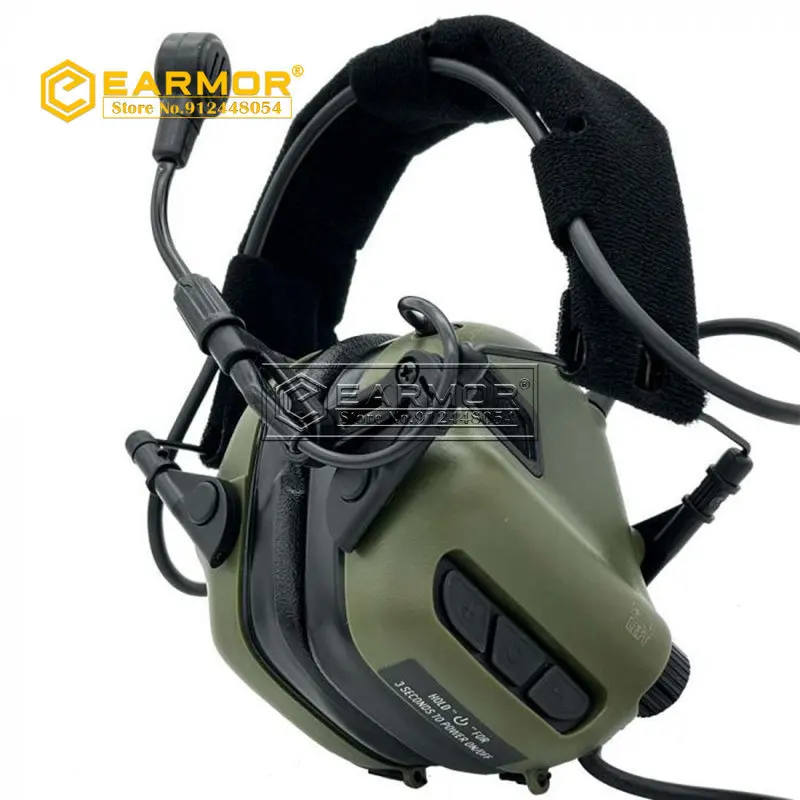 EARMOR-auriculares tácticos M32-Mark3 MilPro, Protector auditivo para comunicación electrónica, estándar, MIL-STD-416 - imagen 2