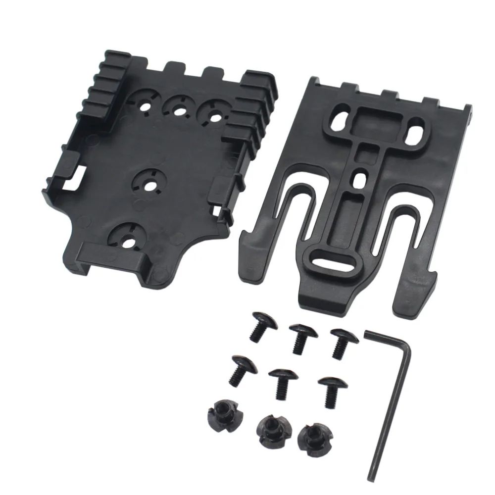 Funda táctica de sistema de bloqueo rápido, cinturón, plataforma, adaptador QLS para Glock 17 M9 P226 1911, funda de caza - imagen 5