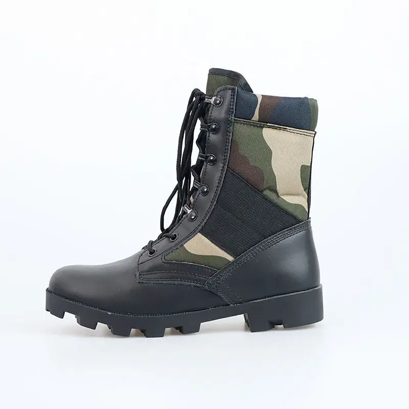 Botas tácticas para hombre, zapatos especiales de entrenamiento de caña alta, Botas de senderismo de cintura alta con suela dura y absorción de golpes para exteriores - imagen 5