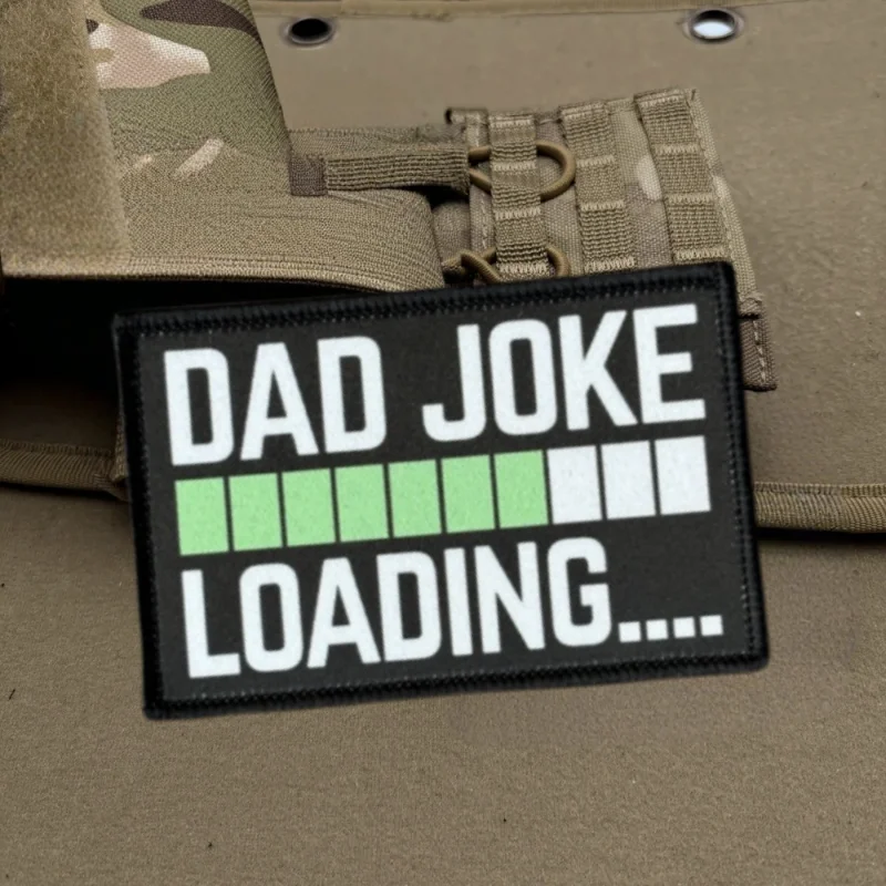 Parche con estampado de broma para papá, chaleco táctico, sombreros con gancho y bucle, insignia de moral, mochila, pegatinas decorativas, parches para brazalete para ropa - imagen 2