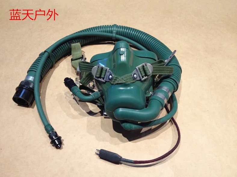 Máscara de oxígeno para vuelo al aire libre, casco de vuelo de aviación, la máscara de oxígeno se puede cambiar a la máscara antipolvo - imagen 3