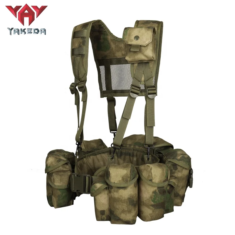 YAKEDA 1000D nylon verde Molle camuflaje arnés chaleco táctico pecho Rig - imagen 2
