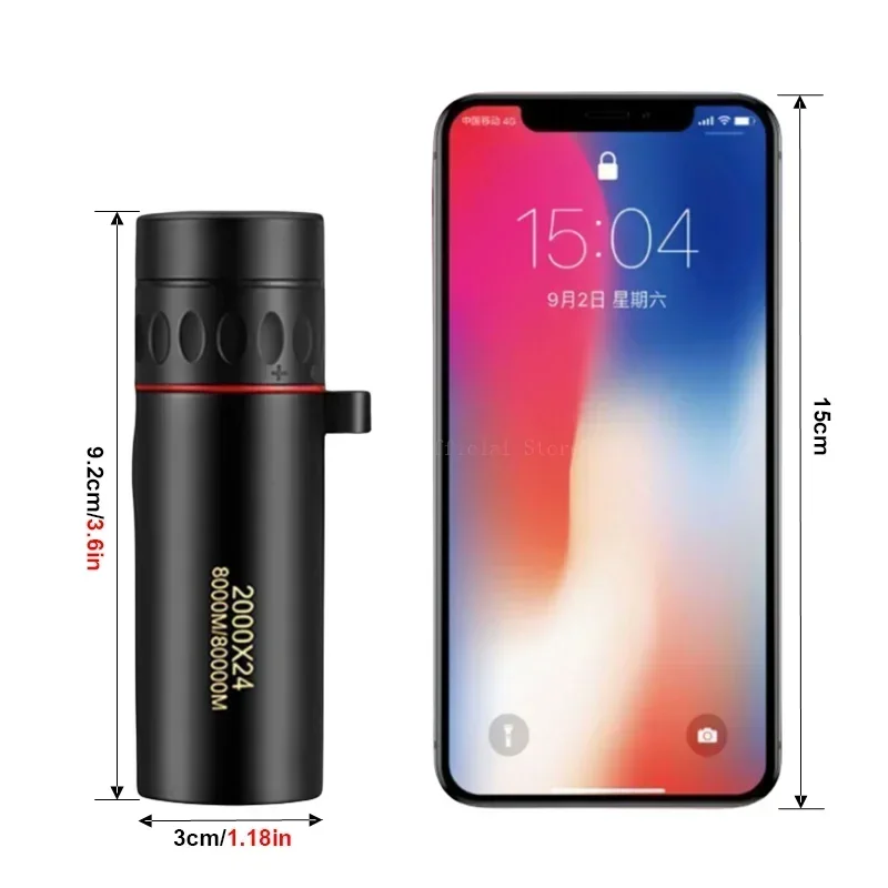 Telescopio Monocular de alta definición y gran aumento para exteriores, minitelescopio portátil de visión nocturna con poca luz - imagen 5