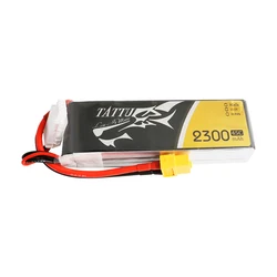 TATTU Batería LiPo 11.1V 2300mAh 45C 3S XT60 para dron de carreras RC