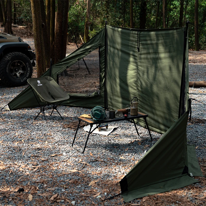 OneTigris MICABIN-tira de acampada para supervivencia, lona de viento de algodón terileno de alta resistencia, refugio solar, lona de cocina al aire libre, accesorio para tienda - imagen 5