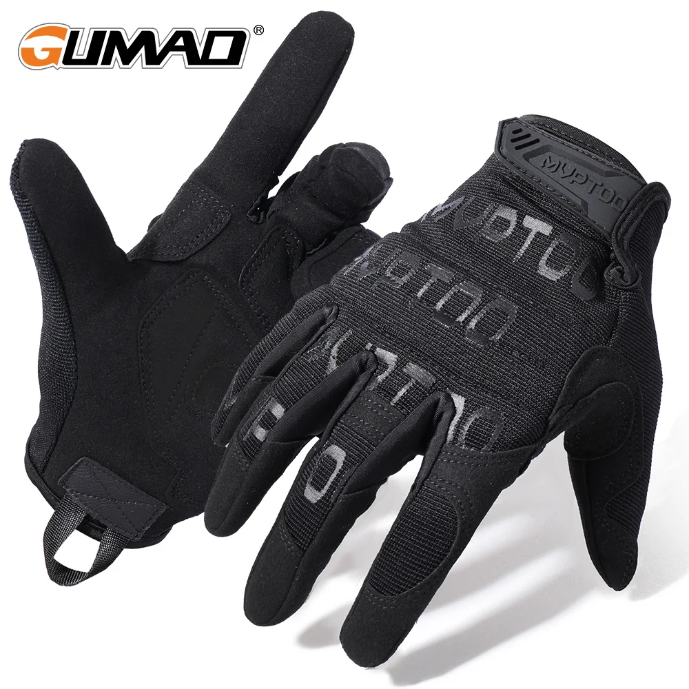 Guantes tácticos militares con pantalla táctil camuflaje