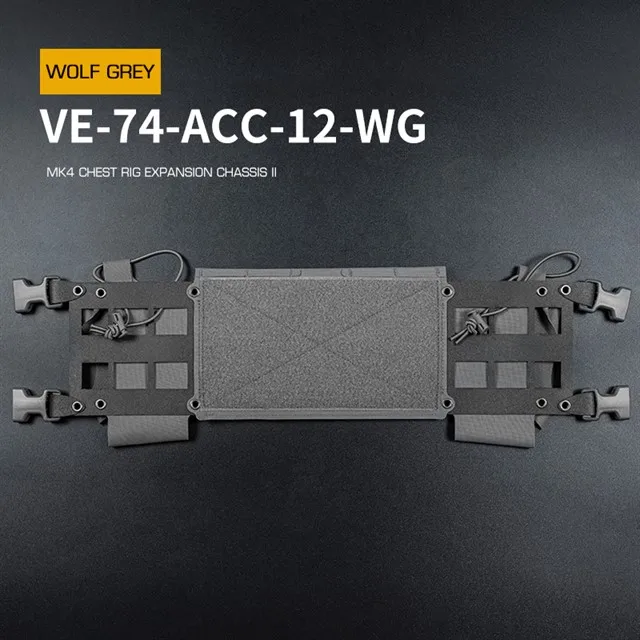 Wosport-placa de montaje de carga Molle multifunción, paquete de montaje de herramienta táctica Mk4, montaje de pecho, chasis extendido Ii - imagen 4