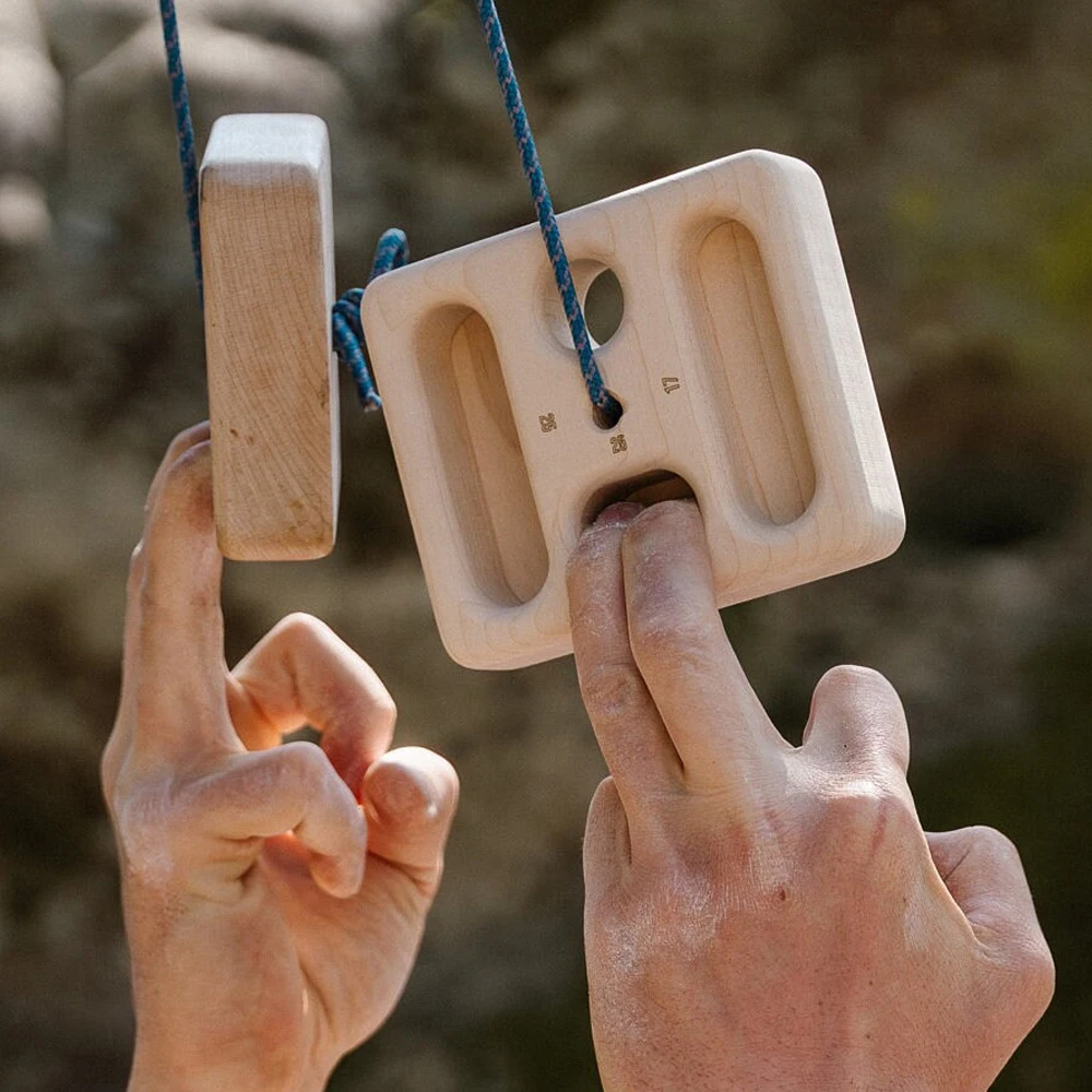 Tabla colgante portátil de bolsillo, dispositivo de entrenamiento de escalada para viajes y calentamiento, tabla colgante de escalada, tabla de dominadas para entrenamiento de escalada en roca - imagen 3