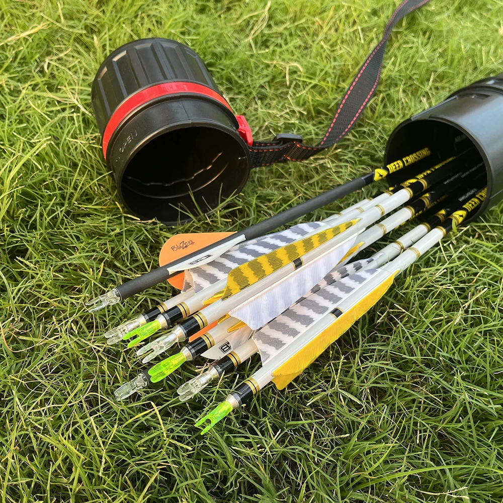 Flechas de carbono puro para tiro con arco, columna vertebral de 33,8 pulgadas, eje de 300-800 ID6.2mm, pluma giratoria de 4 ", arco compuesto para caza, arco recurvo, tiro al objetivo - imagen 2