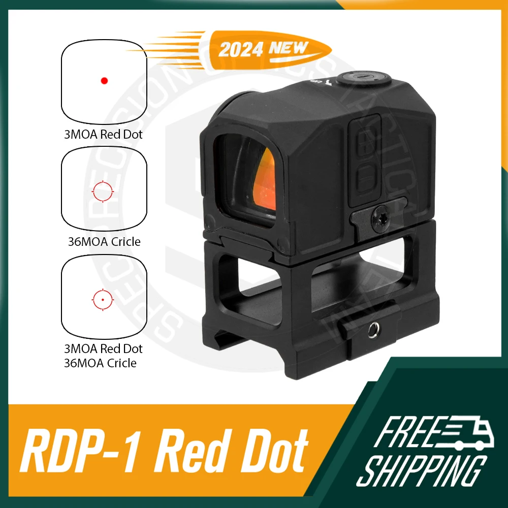 SPECPRECISION RDP-1 3MOA 1X19mm MOTAC mira multiestética cerrada punto rojo resistencia a los golpes 1500G fuerzas - imagen 2