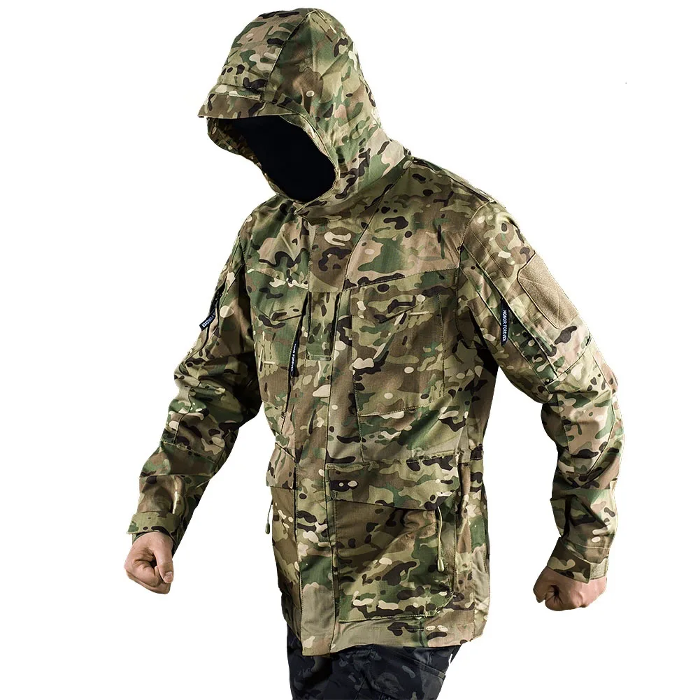 Gabardina M65 para hombre, chaqueta táctica de camuflaje, uniforme cortavientos cálido a prueba de viento, ropa para exteriores, Invierno - imagen 2