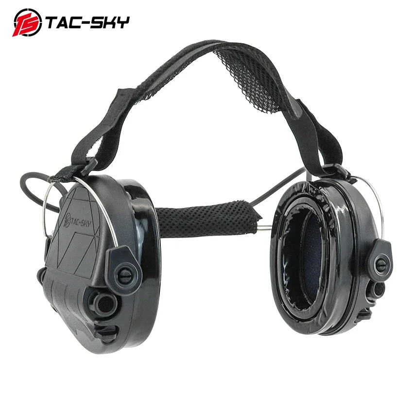 TAC-SKY detrás de la cabeza TAC302 auriculares tácticos, protección auditiva reducción de ruido orejeras Airsoft tiro caza auriculares - imagen 3
