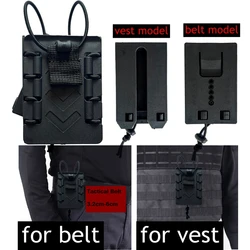 Funda táctica compacta polímero MOLLE para radio walkie interfono