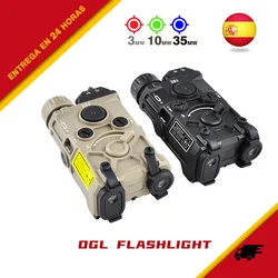 Linterna táctica LED blanca OGL Eotec Ogl Airsoft indicador de nailon constante en la linterna de caza sin láser ajuste 20MM Picatinny