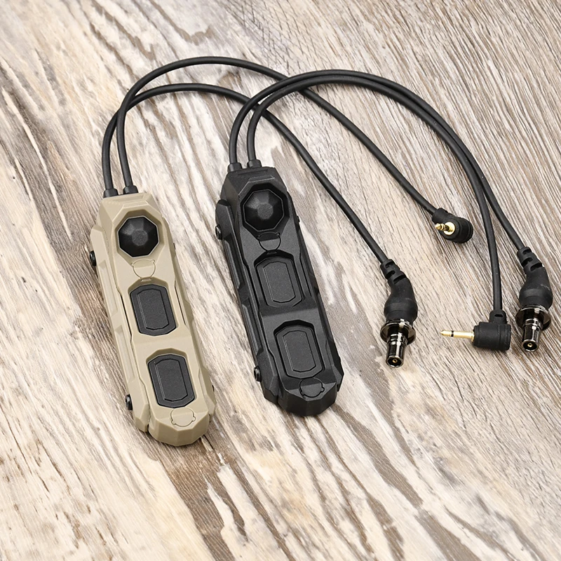 Interruptor a distancia táctico de la Unidad de AXON de doble función del botón del Mod de la presión SF/2,5/3,5/enchufe de la grúa Surefir M300 M600 PEQ NGAL Scout de la luz - imagen 4