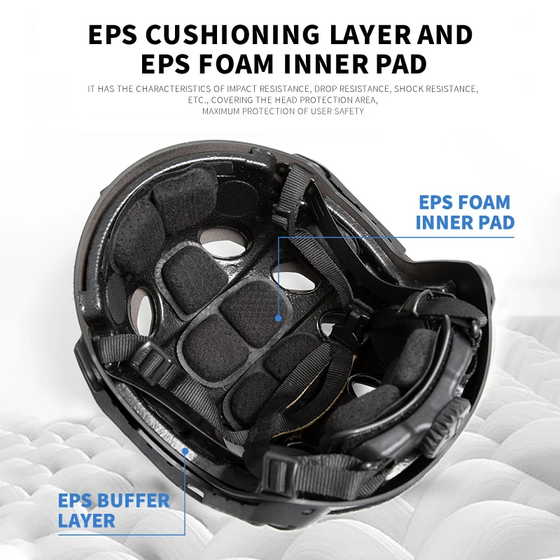 FMA versión actualizada caza táctica FAST SF ángulo recto orificio de ventilación casco seguridad conducción tamaño L hebilla de perilla ajustable - imagen 5