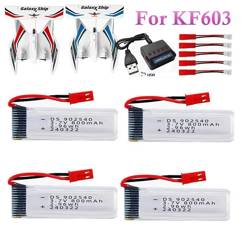 Batería LiPo RC conector JST para dron y avión planeador - imagen 5