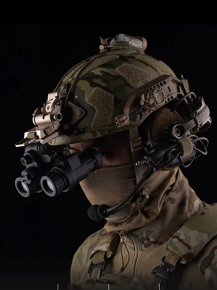 Gafas Visión Nocturna NVG Binoculares AN/PVS-31 Militares Tácticas - imagen 2