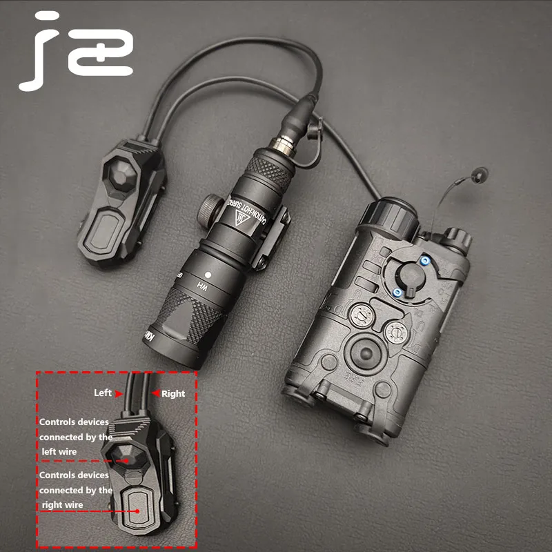 Interruptor remoto de presión de botón de doble función Axon táctico, riel de 20mm para Surefir M300 M600 DBAL-A2 PEQ15 2,5 3,5 MM SF PLUG - imagen 3