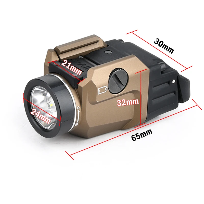 Tácticas TR7 X300 X400 XC1 luz estroboscópica blanca arma de caza pistola luz Airsoft accesorios aptos para riel de 20MM - imagen 4