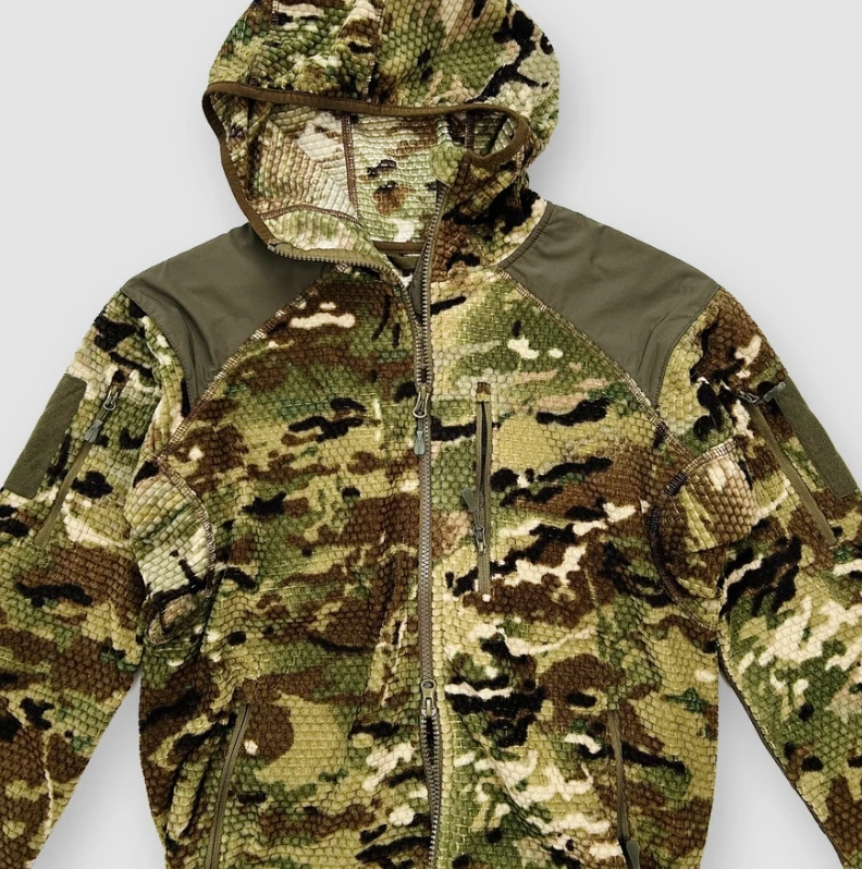 Chaqueta táctica de forro polar camuflaje unisex cálida para viajes - imagen 4